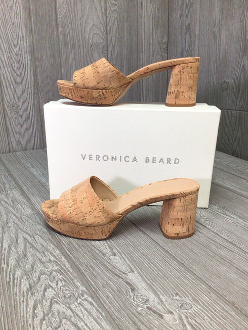 Veronica Beard Dali Platform Cork Sandals Size 8.5